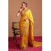 Printed Mustard Saree
